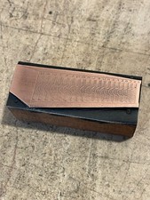 Printing Letterpress Print Block Vintage Copper Alphabetical Filing Rack 3744