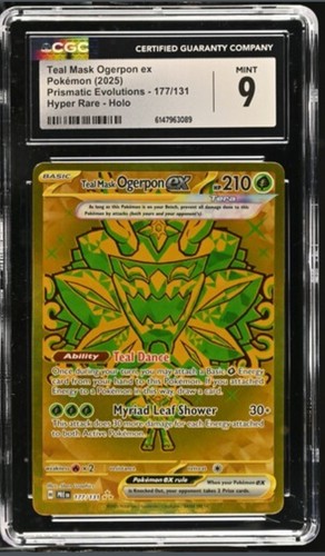 Teal Mask Ogerpon ex graded CGC 9 for sale on eBay