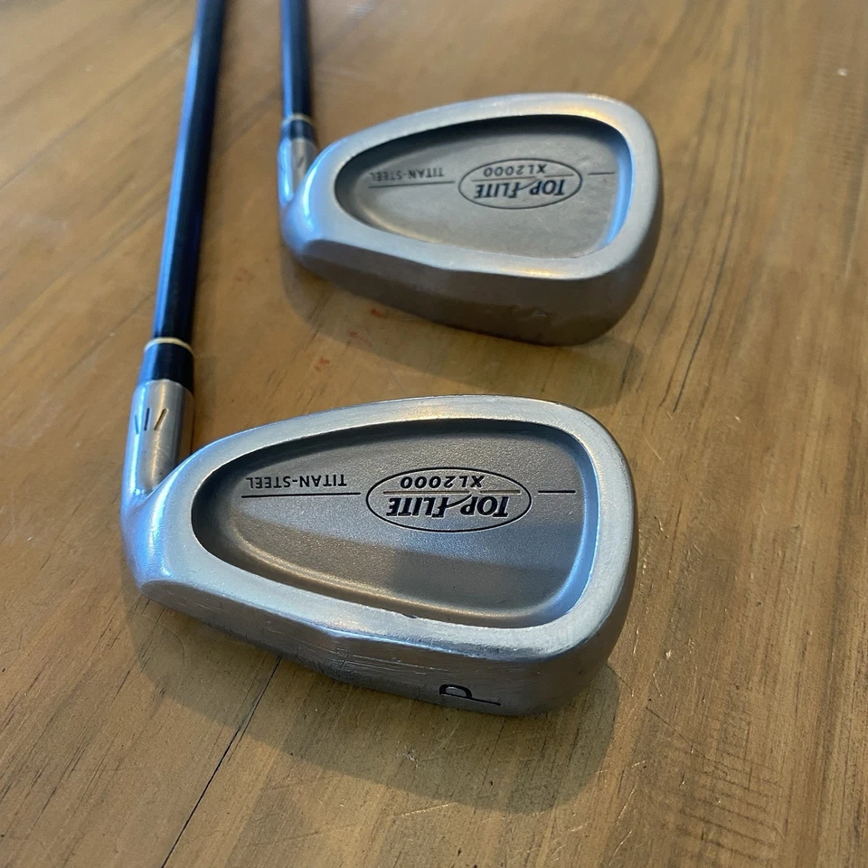 Top Flite XL2000 Golf Clubs Iron Set RH 3-9 PW SW Reg Flex Graphte Shaft - Image 2 of 4