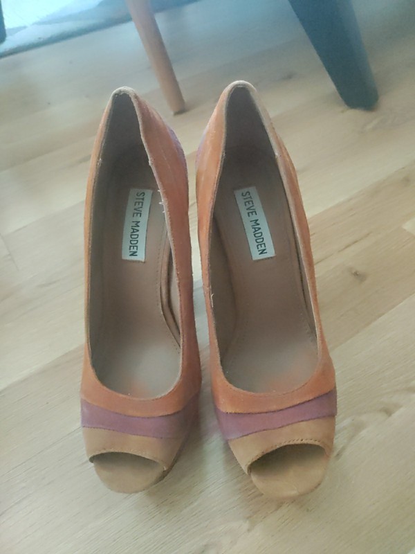 Steve Madden Womens Platform Gayle Shoes Wedge Heels Size 7 -Boho Multi Color 