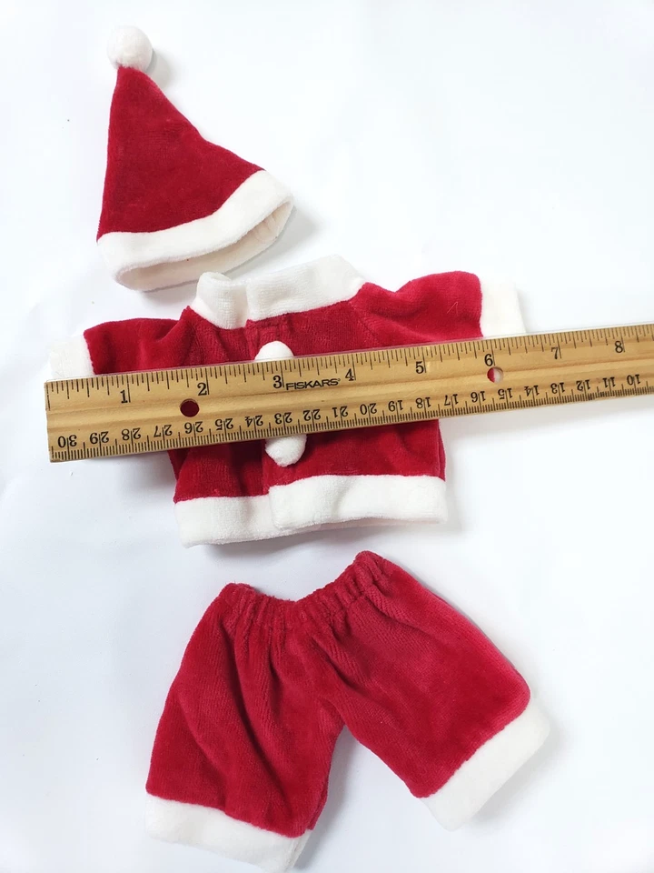 Santa Outfit for 6 - 8 inch bear, doll Webkinz by Unipak Designs - Image 4 of 4