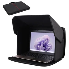 Laptop Sun Shade,Lightweight Laptop Sun Glare Shield Privacy Cover for Workin...