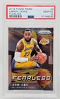 2019 Panini Prizm Fearless LeBRON JAMES CARD PSA 10 GEM MINT