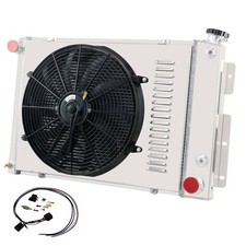 4 Row Radiator Electric 16 Fan 67-69 Camaro Firebird Big Block 23 Core Relay Kit