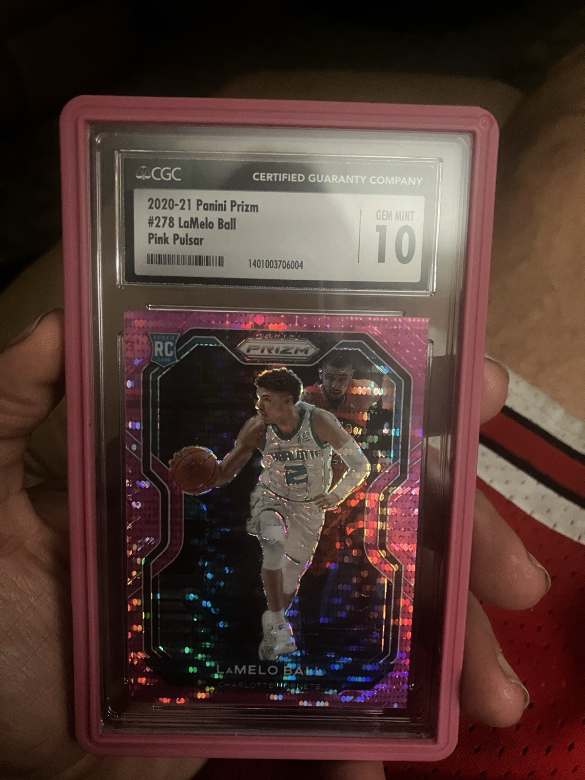 2020 Panini Prizm LaMelo Ball #278 Pink Pulsar Prizm /42 RC Rookie GEM MINT 10