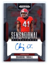 2025 Prizm Draft Picks Channing Tindall #SS-CNT Sensational Sigs Georgia
