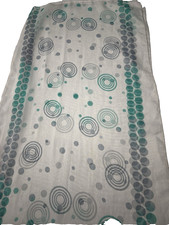 Vintage Retro Teal/Aqua Sheer Lightweight Scarf BOHO Y2K Dainty Feminine Fairy