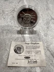 1986 MTB Statue of Liberty Languages 1 oz .999 Silver Round - double struck