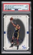 2000-01 SP Authentic Buyback 12/24 Reggie Miller #39 PSA 9 MINT Auto HOF 6m7