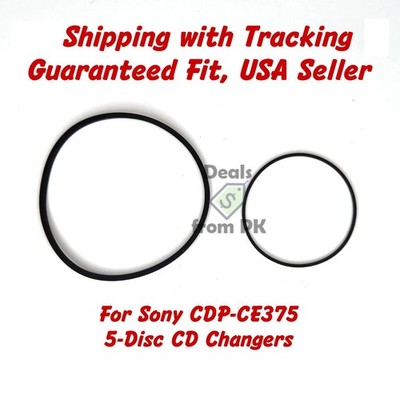 Belt Kit for Sony CDP-CE375 5-Disc Carousel CD Changer - WITH TRACKING
