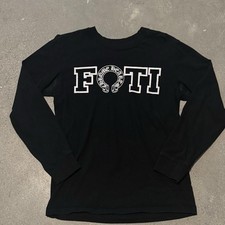 Black Vintage Chrome Hearts Foti Graphic Long Sleeve