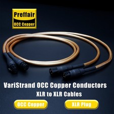 Coppia OCC Cavo Placcato Argento HiFi Audio Interconnessione XLR Cavo Segnale Bilanciato NUOVO