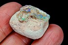 18Ct Natural Australian Lightning Ridge Black Opal Facet Rough Specimen YPWA175 — photo 2