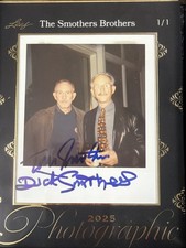 2025 Leaf Photographic The Smothers Brothers 1/1 Dual Auto Tom And Dick Smothers