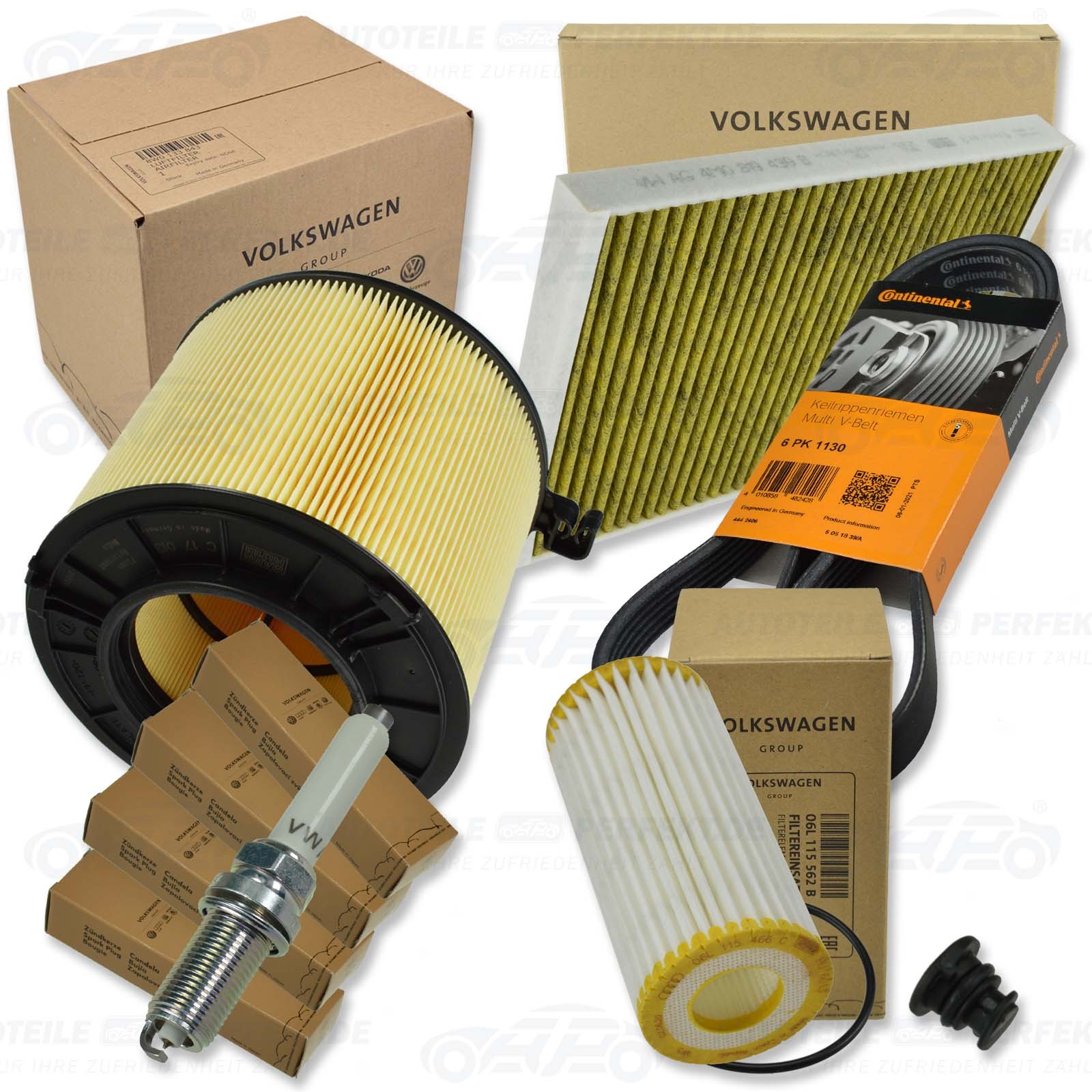 Original Vw Filtersatz Inspektion Xxl (Ab) Audi A4 8W A5 Q5 2,0 Tfsi Motorcode!-image