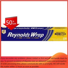 Reynolds Wrap Non-Stick Aluminum Foil - 130 sq ft: Multipurpose, Freezer, Baking