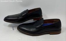 Vince Camuto Mens Lachlan Black Slip-On Penny Loafer Dress Shoes Size 8.5M