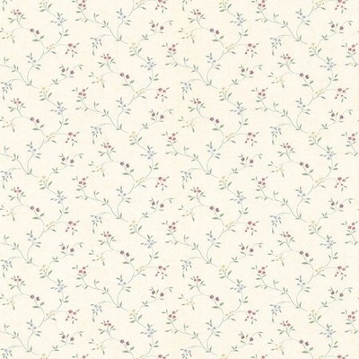 PF38106 - Pretty Prints Kleine Florale Spur Creme Gelb Grün Galerie Tapete