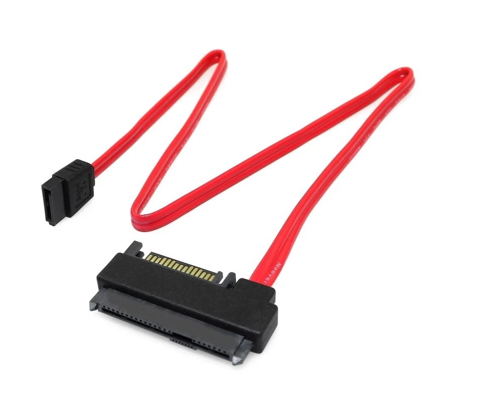 2PCS SAS 29 Pin SFF-8482 to SATA 7Pin Hard Disk Drive  Cable with SATA Power Cor - Image 2 of 4