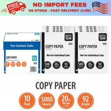 Pen Gear Copy Paper 8.5" x 11" 92 Bright White 20 lb 10 Ream Case 5,000 Sheets 