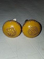 2 Handpainted Wood Drawer/ Cabinet Knobs- Vintage Style, Boho, Farmhouse