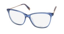 NEW FURLA VFU200 GLASSES BLUE CAT EYE FULL-RIM WOMENS 54-15-140 0U11 PLASTIC