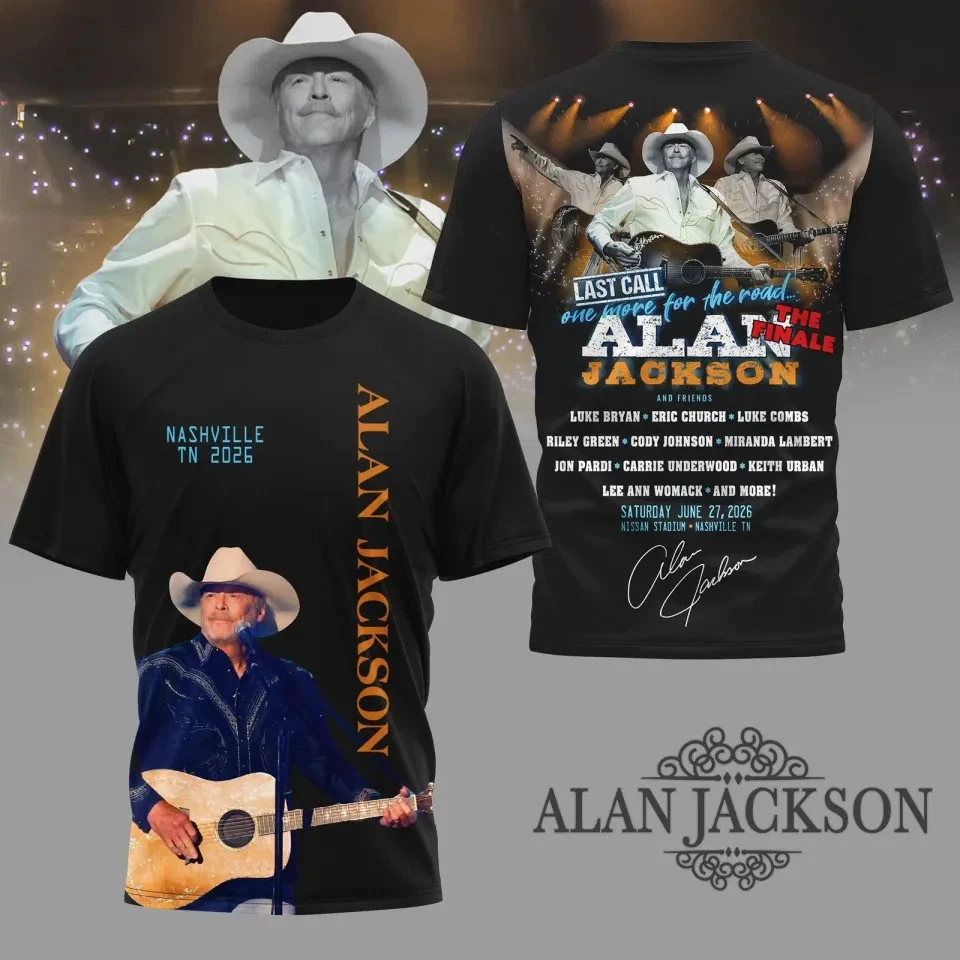 Alan Jackson Last Call Nashville 2026 AOP T-shirt