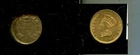 1857 P $1 LIBERTY HEAD GOLD COIN TYPE 3 AU 392U