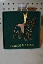 French Bulldog Ornament, metal 24k gold finish made in usa Grandpa's toys