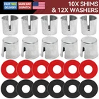 Battery Post Shims x 10 Battery Terminal Shim w/ x 12 Battery Terminal Felt Pads