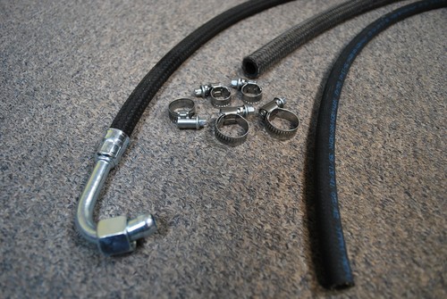 Mercedes 230SL 250SL 280SL 280SE 220SE 250SE Fuel Pump Hose set (rear) at pump - Picture 5 of 5