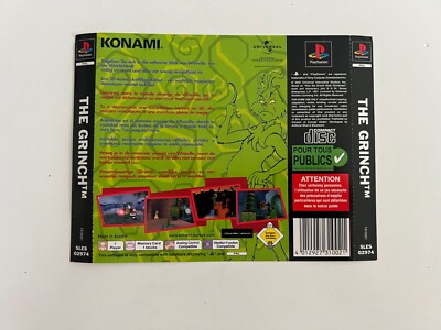 Backcover zu The Grinch für Playstation 1 / PS1