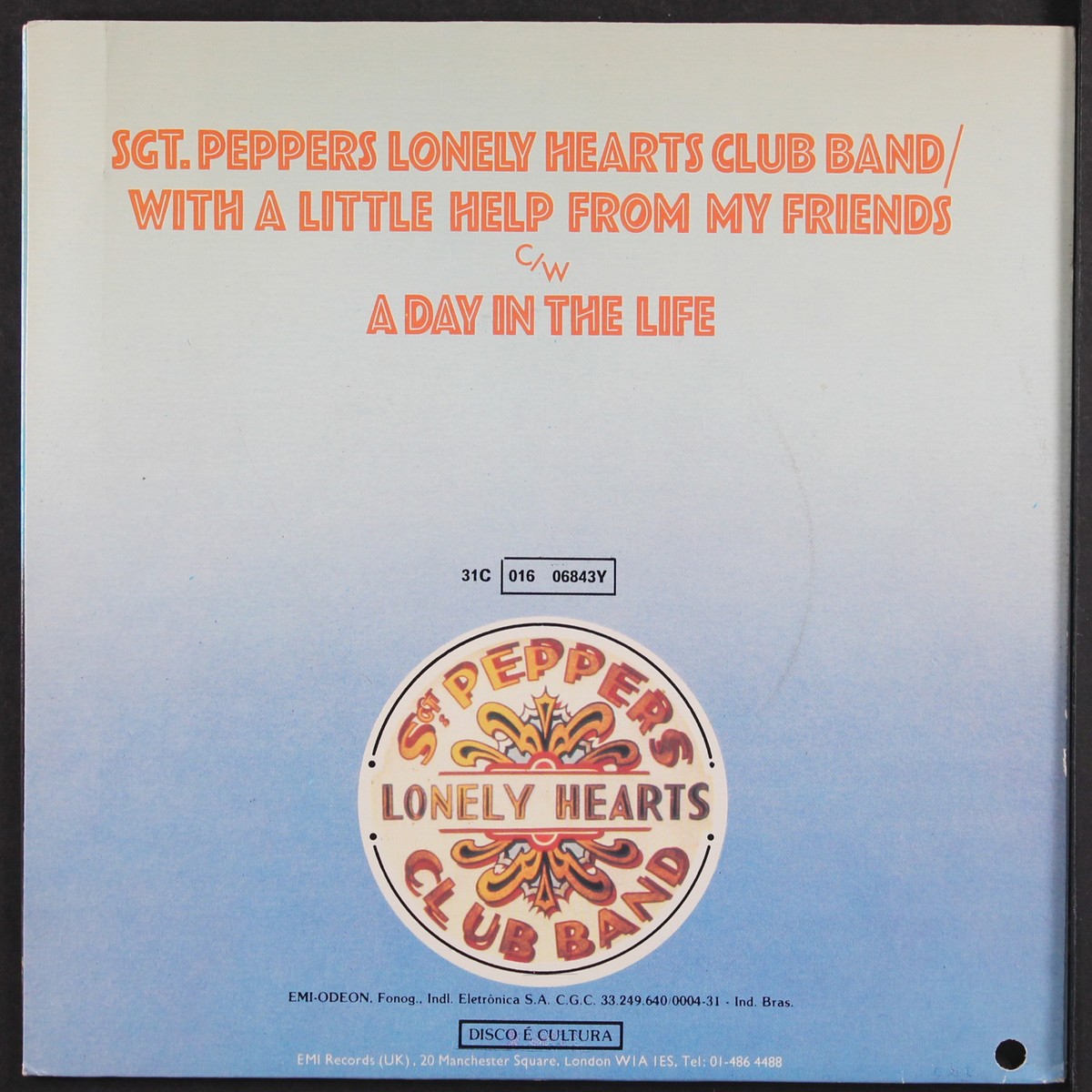 Sgt.Pepper'sLonelyHeartsClubBand ビートルズLP BEATLES: sgt. pepper's lonely hearts club band PARLOPHONE 7