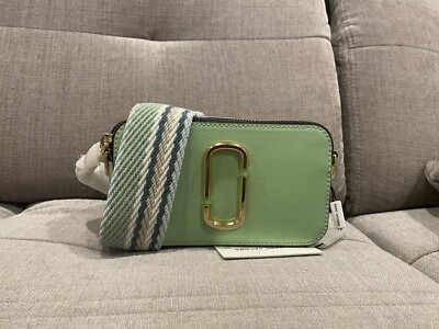 NWT Marc Jacobs Snapshot DTM Leather Camera Bag mint multi | eBay