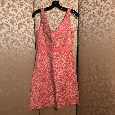 24 HOUR FLASH SALE! J. Crew Vintage Pink Beige Multi-Color Floral Dress Size 6 8