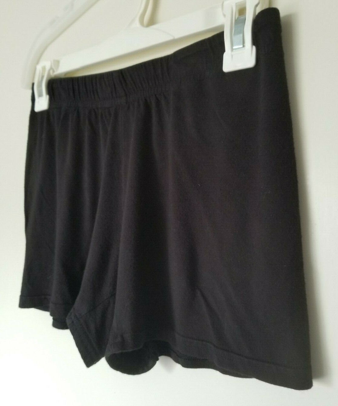 No Tag Solid Basic Black Elastic Waist Casual Sle… - image 2