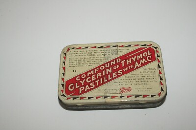 Vintage Boots Compound Glycerin von Thymol Pastillen mit AMC Dose