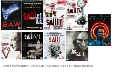 SAWシリーズ DVD 9枚セット SAW MOVIE FILM 1-9 DVD COLLECTION PART 1 2 3 4 5 6 7 Jigsaw 8