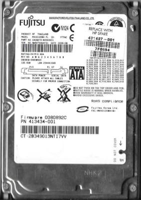 FUJITSU MHV2120BH PL 120GB SATA HARD DRIVE P/N: CA06672-B25600C1