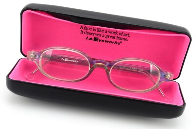 L.A. EYEWORKS Brille Mod CAKE 122 Clear Farb Schimmmer Fancy Vintage c1999 M-L