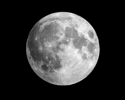 Full Moon Outer Space NASA Astronomy 8 x 10 Photo Picture t1