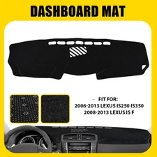 Car Dashboard Cover Pad Black Dash Board Protector Mat For 2006-2011 Lexus IS250