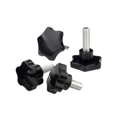 M4 M5 M6 M8 M10 M12 Plastic Star knob Clamping Nut Screw Machine Handle Black