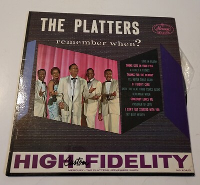 The Platters  Remember When?  1959  Mercury MG 20410  Mono  Funk / Soul  VG+