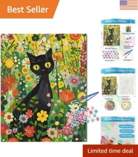 Acrylic Paint by Numbers - Cat Design for Elegant Home Wall Decor