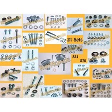 Normteile pass f. Simson S51 S70 S53 283 Schrauben Muttern 21 Schrauben-sets DIN