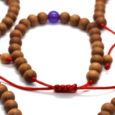 SANDELHOLZ ARMBAND DEHNBAR BUDDHIST PERLEN CHAKRA ROSENKRANZ TIGERAUGE ACHAT