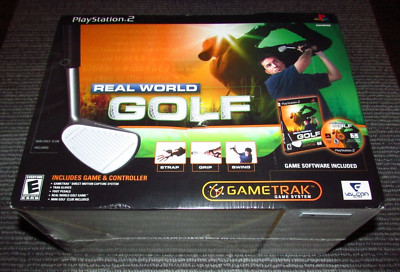  Real World Golf Bundle with Mini Golf Club (Sony PlayStation 2) Fast Shipping