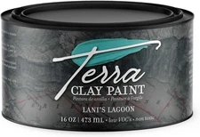 Dixie Belle Terra Clay Paint 16 oz. Non-Toxic Lani's Lagoon Free Shipping