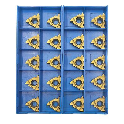 16IR AG60 Carbide Threading Inserts - 20pcs CNC Lathe Indexable Internal Threading Inserts